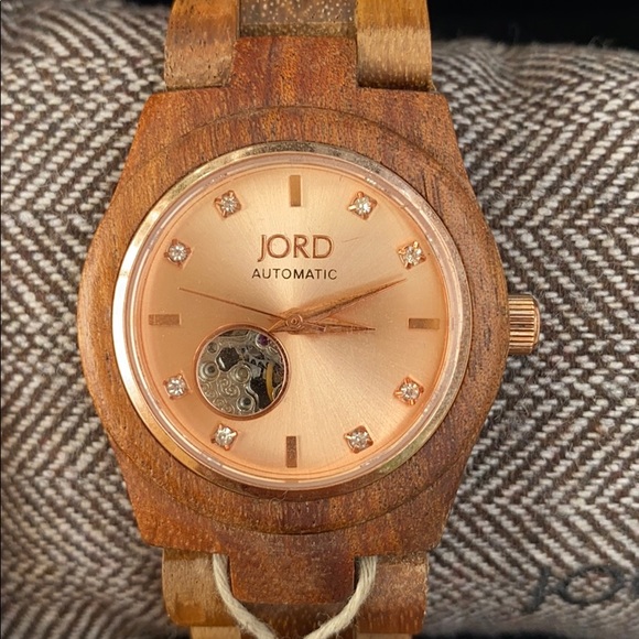 JORD 100% NATURAL WOOD AUTOMATIC SEAGULL WATCH ROSE GOLD Wooden Case ⭐️⭐️⭐️⭐️⭐️ - Picture 6 of 16
